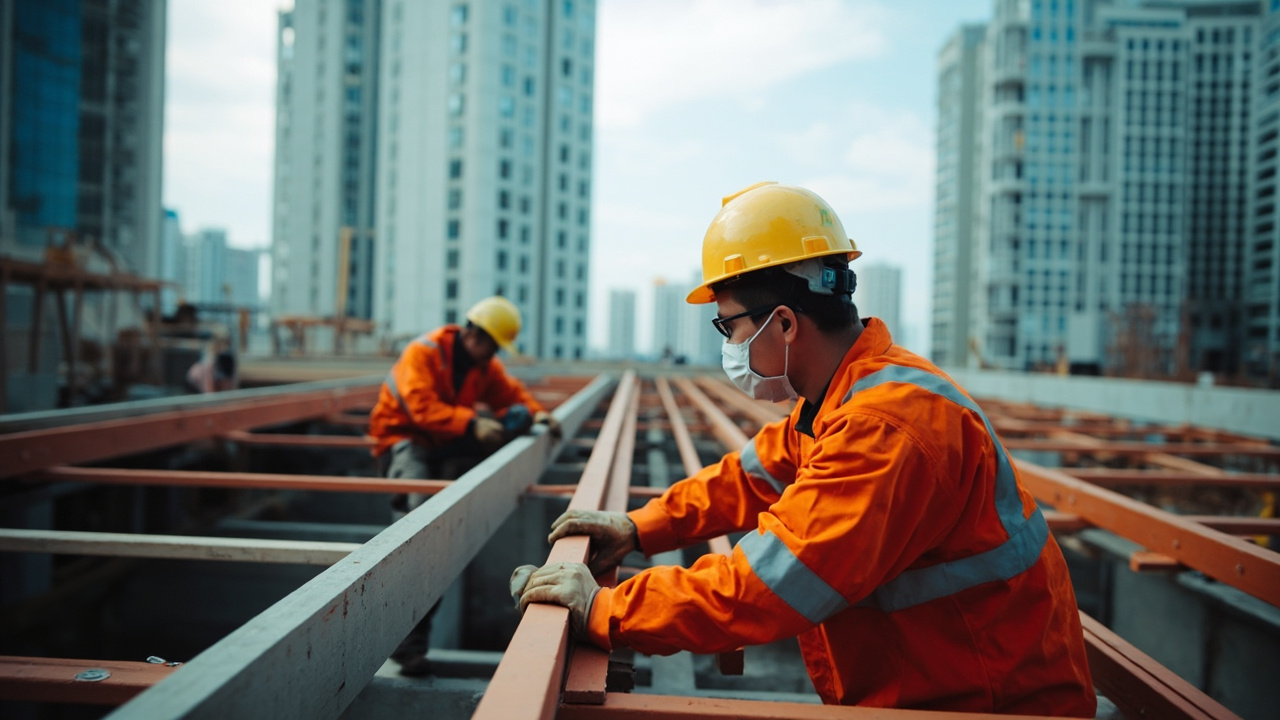 曼谷建筑业施工现场