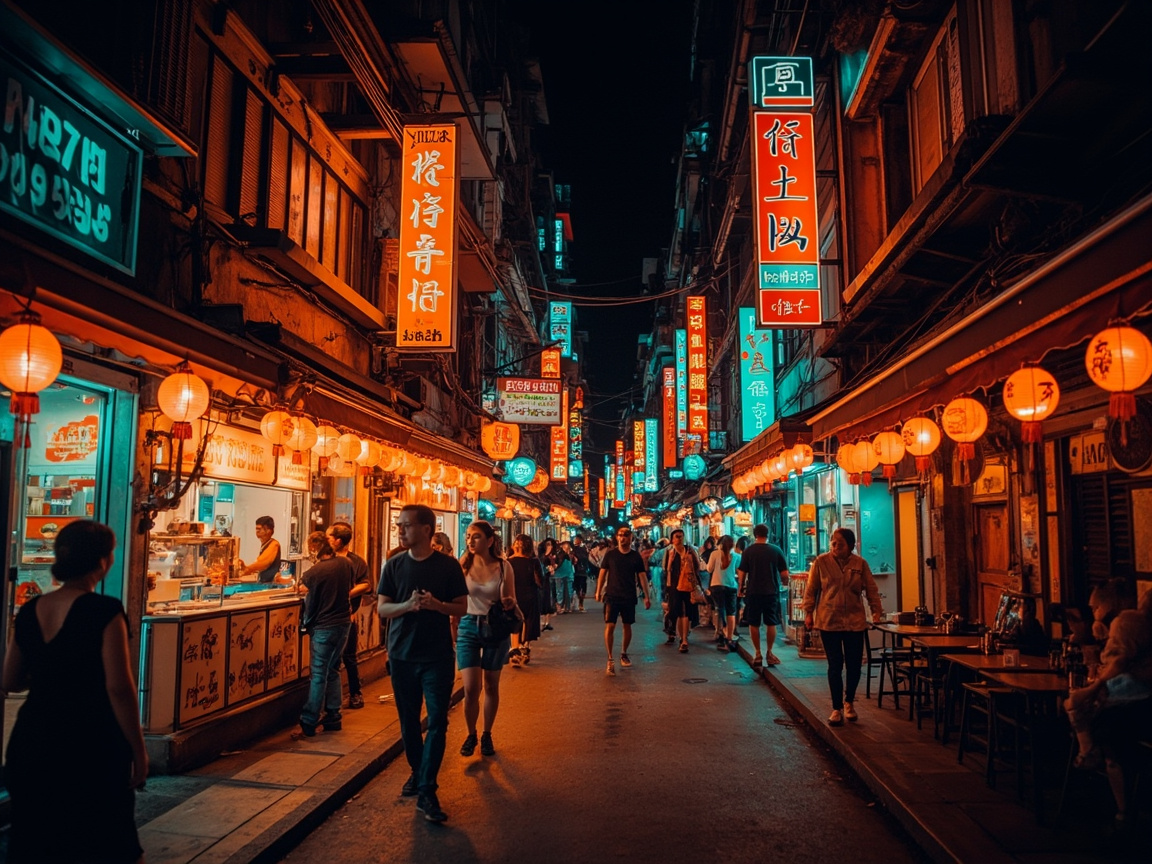曼谷唐人街夜景